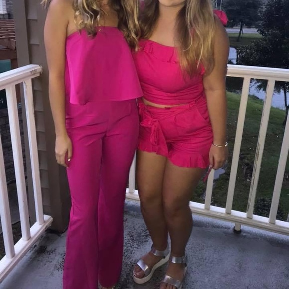 Hot Pink Jumpsuit - Picture 3 of 3